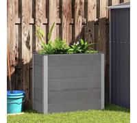 vidaXL Parterre de jardin surélevé WPC 100 x 50 x 91 cm Gris