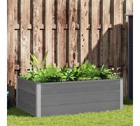 vidaXL Parterre de jardin surélevé WPC 150 x 100 x 54 cm Gris
