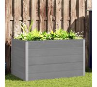vidaXL Parterre de jardin surélevé WPC 150x100x91 cm Gris