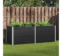 vidaXL Parterre surélevé de jardin 250 x 100 x 91 cm WPC Gris