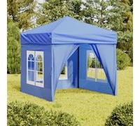 vidaXL Partytent inklapbaar met zijwanden 2x2 m blauw93500 Bleu G
