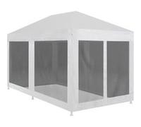 vidaXL Partytent met 6 mesh zijwanden 6x3 m45110 Blanc G