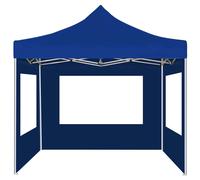 vidaXL Tente de réception professionnelle Pliable avec parois Aluminium 2×2m Bleu
