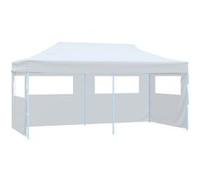 vidaXL Tente de réception Pop-Up 48863 Pliable 3x6 m Acier avec parois latérales blanc