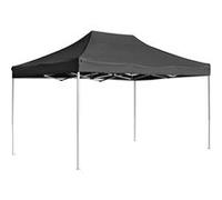 vidaXL Tente de réception professionnelle pliable aluminium 4,5x3 m anthracite
