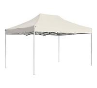 vidaXL Tente de réception professionnelle pliable aluminium 4,5x3 m crème