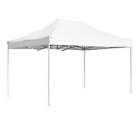 vidaXL Tente de réception professionnelle pliable aluminium 4,5x3 m blanche