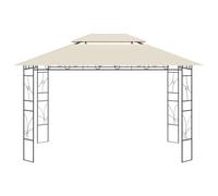vidaXL Pavilion 4x3x2,7 m crème 160 g/m²