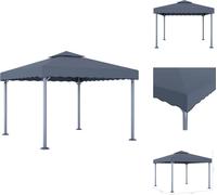 vidaXL Pavillon 300 x 300 cm aluminium anthracite - Pavillons et tentes de réception