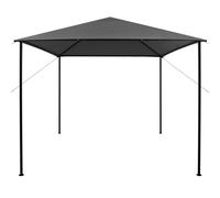 vidaXL Pavillon 3x3 m Anthracite Tissu et acier 180 g/m