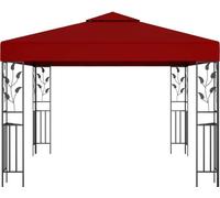 vidaXL Pavillon 3x3 m bordeaux