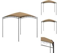 vidaXL Pavillon 3x3x2,65 m Taupe 180 g/m² - Pavillons & Partyzelte