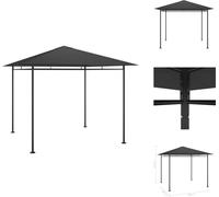vidaXL Pavillon 3x3x2,7 m Anthracite 180 g/m² - Pavillons & Tentes de réception