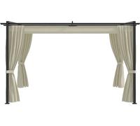 vidaXL Pavillon 4 x 3 m Crème