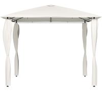 vidaXL Pavillon avec couvertures de poteaux 3x3x2,6 m 160 g/m² Crème
