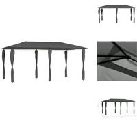 vidaXL Pavillon avec couvertures de poteaux 3x6x2,6 m Anthracite 160 g/m² - Pavillons & Tentes de réception