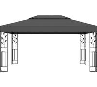 vidaXL Pavillon avec double toit 3x4 m Anthracite