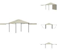 vidaXL Pavillon avec double toit étendu 3x3x2,75 cm 180 g/m² - Pavillons & Tentes de réception