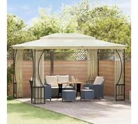 vidaXL Pavillon avec filet 300x400x265 cm Crème
