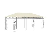 vidaXL Pavillon avec moustiquaire 6x3x2,73 m Crème