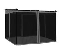 vidaXL Pavillon avec parois en filet Anthracite 3x3 m acier