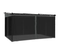 vidaXL Pavillon avec parois en filet Anthracite 4x3 m acier