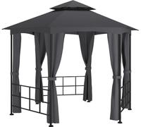 vidaXL Pavillon avec parois latérales 3,1x2,7 m Anthracite