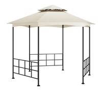 vidaXL Pavillon avec parois latérales 3,1x2,7 m Crème