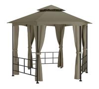 vidaXL Pavillon avec parois latérales 3,1x2,7 m Taupe