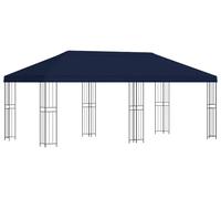 vidaXL Pavillon avec parois latérales 6 x 3 m Bleu Polyester et acier 190