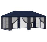 vidaXL Pavillon avec parois latérales 6 x 3 m Bleu Polyester et acier 190