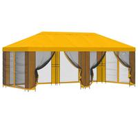 vidaXL Pavillon avec parois latérales 6 x 3 m Jaune Polyester et acier 190