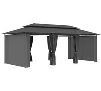 vidaXL Pavillon avec rideaux 600x298x270 cm Anthracite