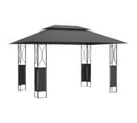 vidaXL Pavillon avec toit Anthracite 400x300x270 cm Acier