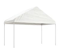 vidaXL Pavillon avec toit blanc 4,46x4,08x3,22 m Polyéthylène
