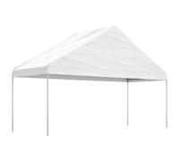 vidaXL Pavillon avec toit blanc 4,46x5,88x3,75 m Polyéthylène
