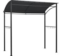 vidaXL Pavillon BBQ 215 x 150 x 220 cm Anthracite Acier