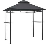 vidaXL Pavillon de barbecue 240x150x255 cm Anthracite Acier