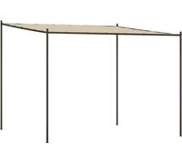 vidaXL Pavillon Beige 3x3 m 180 g/m² tissu et acier
