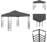 vidaXL Pavillon de jardin 3×3 m Anthracite - Pavillons & Tentes de réception