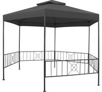 vidaXL Pavillon de jardin 323 x 275 x 265 cm Anthracite