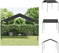 vidaXL Pavillon de jardin anthracite 4x3 m acier et toile - Pavillons & Tentes de réception