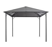 vidaXL Pavillon de jardin avec toit aluminium 3×3 m anthracite