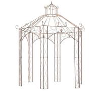 vidaXL Pavillon de jardin brun antique 3 m Fer