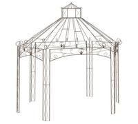 vidaXL Pavillon de jardin Marron antique 400x258x378 cm Fer