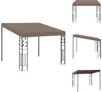vidaXL Pavillon mural 3x3x2,5 m Taupe - Pavillons & Tentes de réception