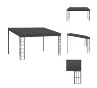 vidaXL Pavillon mural 3x4 m Anthracite Tissu - Pavillons & Tentes de réception
