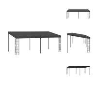 vidaXL Pavillon mural 3x6 m Anthracite Tissu - Pavillons & Tentes de réception