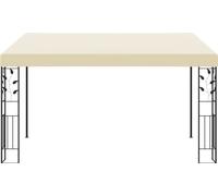 vidaXL Pavillon mural 4x3x2,5 m blanc crème