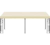 vidaXL Pavillon mural 6x3x2,5 m blanc crème